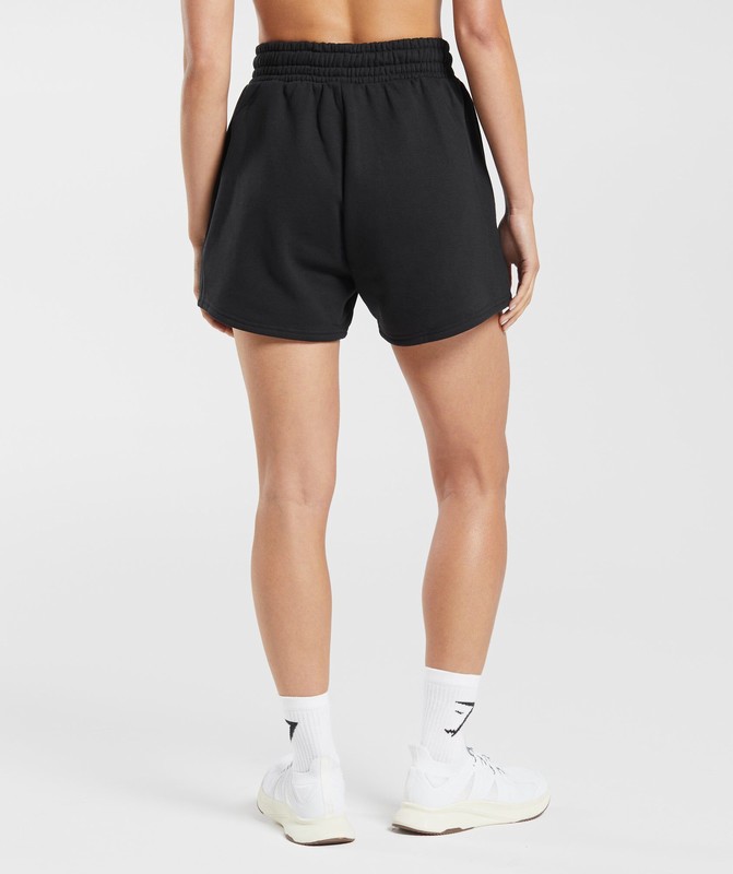 Gymshark Training Fleece Shorts Korte Broek Dames Zwart | LUAR40269