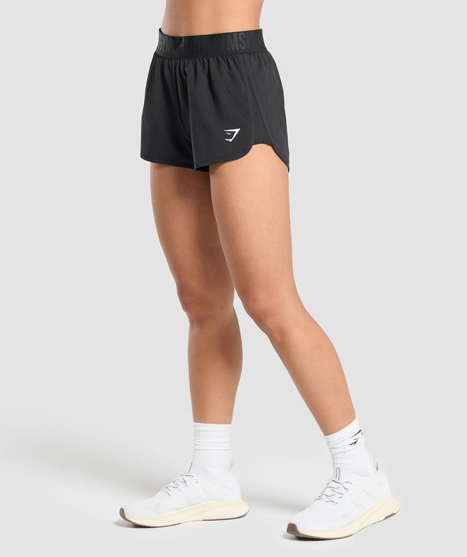 Gymshark Training Loose Fit Shorts Korte Broek Dames Zwart | ECKS17630