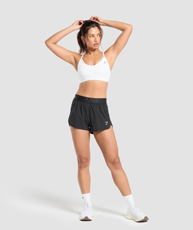 Gymshark Training Loose Fit Shorts Korte Broek Dames Zwart | ECKS17630