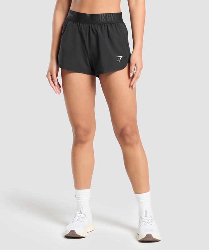 Gymshark Training Loose Fit Shorts Korte Broek Dames Zwart | ECKS17630