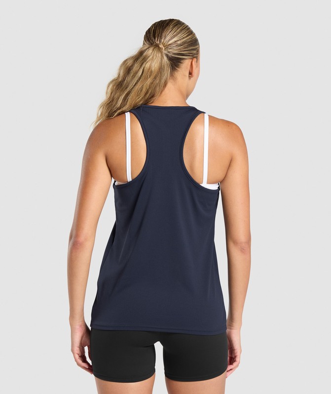 Gymshark Training Tank Tanktop Dames Blauw | AKRC96812