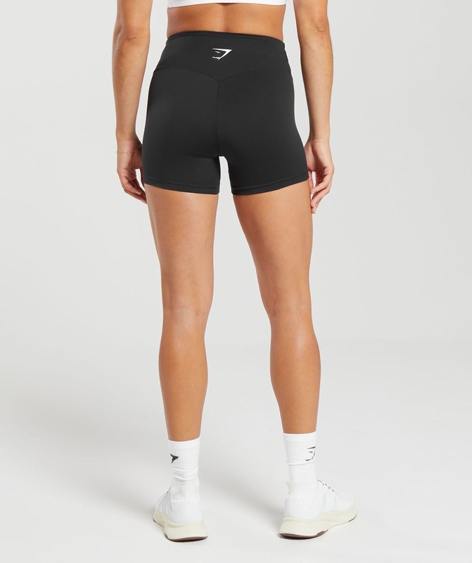 Gymshark Training Tight Shorts Korte Broek Dames Zwart | LFWZ73104