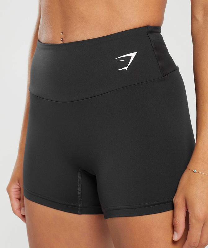 Gymshark Training Tight Shorts Korte Broek Dames Zwart | LFWZ73104