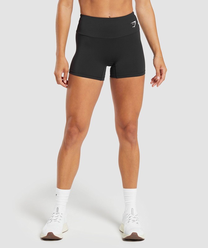 Gymshark Training Tight Shorts Korte Broek Dames Zwart | LFWZ73104