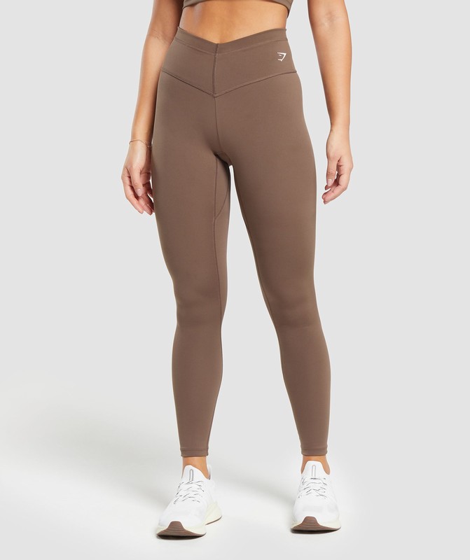 Gymshark Training V Waistband Leggings Leggings Dames Bruin | OFEC17968