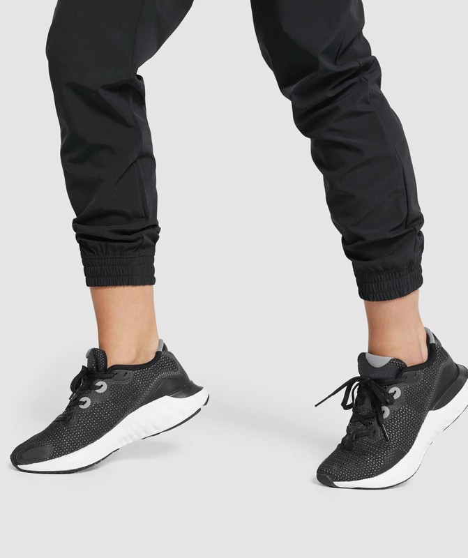 Gymshark Training Woven Pants Broek Dames Zwart | WKEF94687