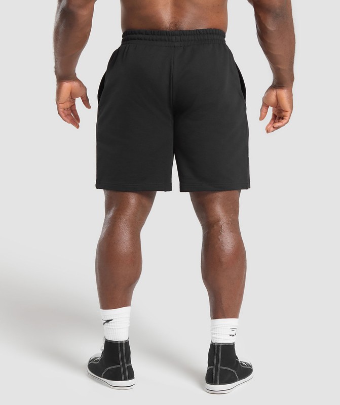 Gymshark Trophy Graphic Shorts Korte Broek Heren Zwart | HOAU89143