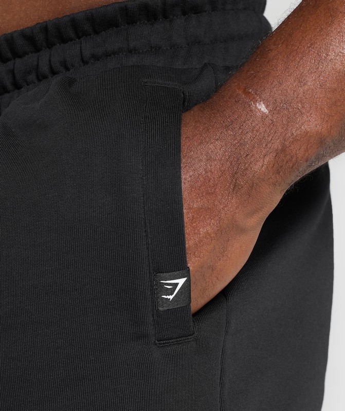 Gymshark Trophy Graphic Shorts Korte Broek Heren Zwart | HOAU89143