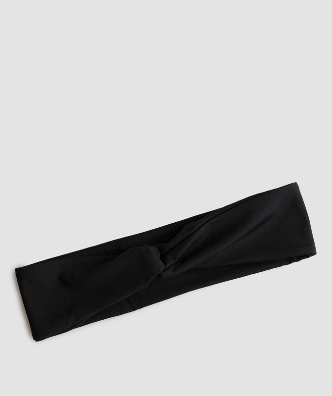Gymshark Twist Headband Hoofdband Dames Zwart | RCSQ93285