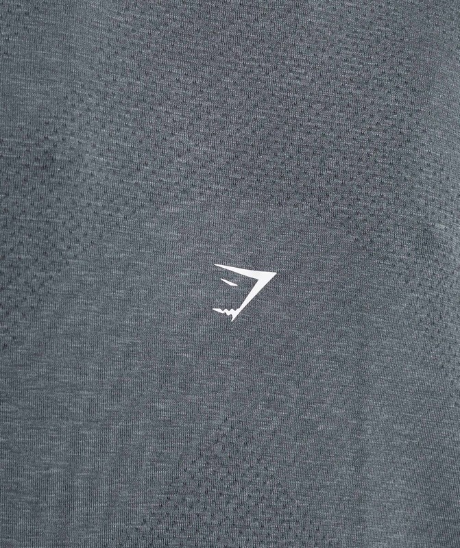 Gymshark Vital Seamless 1/4 Zip Pullover Pullover Dames Grijs | YXGF54290