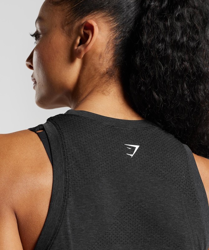 Gymshark Vital Seamless 2.0 Light Tank Tanktop Dames Zwart | AXFU08195