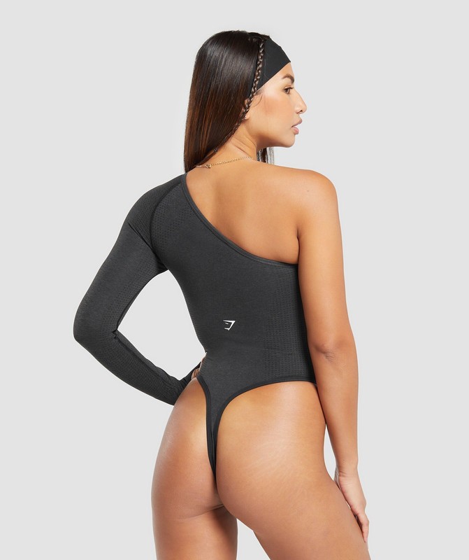 Gymshark Vital Seamless Bodysuit Bodysuit Dames Zwart | LJKV49036