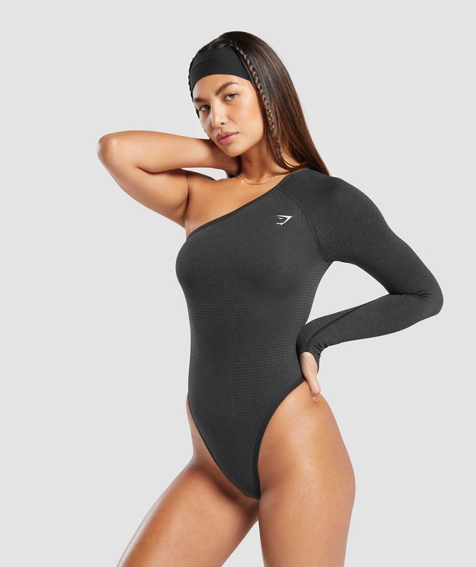 Gymshark Vital Seamless Bodysuit Bodysuit Dames Zwart | LJKV49036