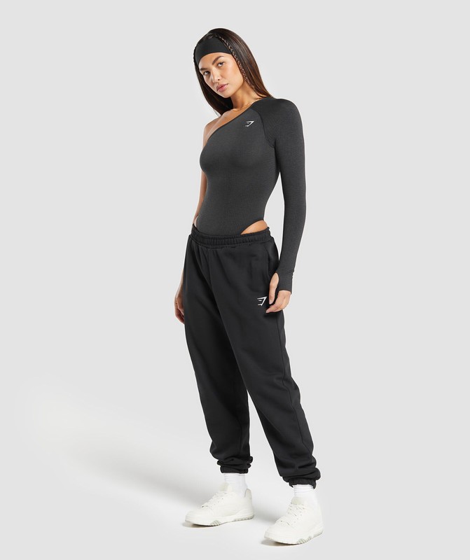 Gymshark Vital Seamless Bodysuit Bodysuit Dames Zwart | LJKV49036