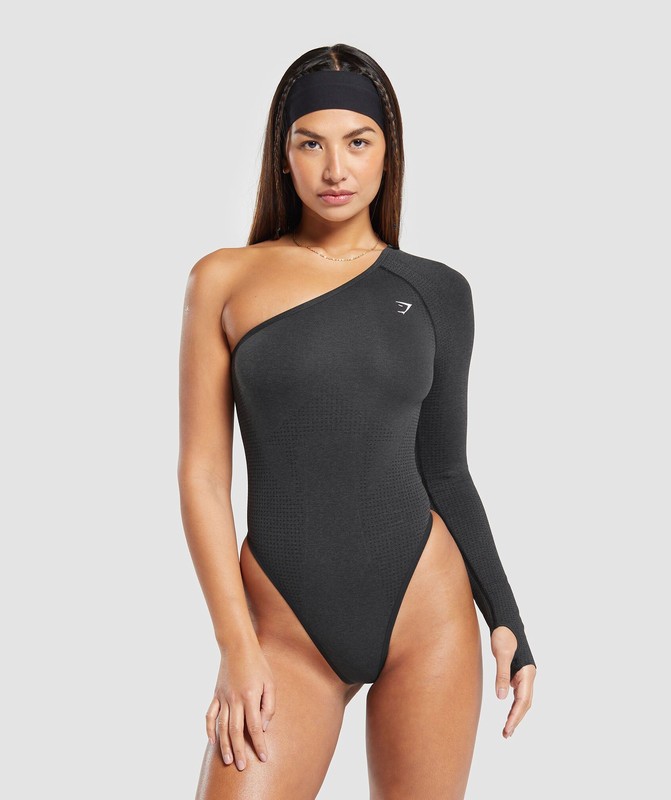 Gymshark Vital Seamless Bodysuit Bodysuit Dames Zwart | LJKV49036