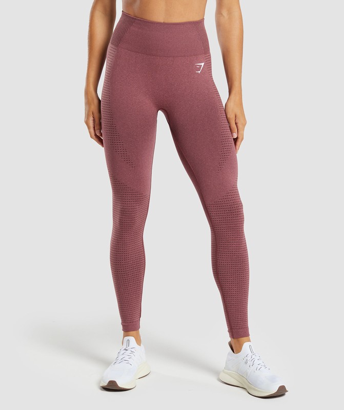 Gymshark Vital Seamless Leggings Leggings Dames Bordeaux Roze | DWPI32597