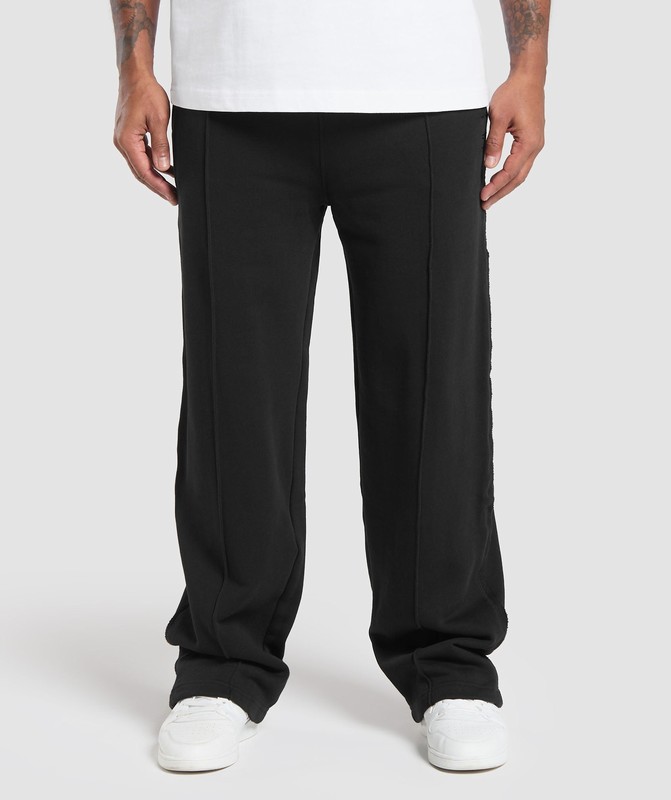 Gymshark Wide Leg Pants Broek Heren Zwart | PWHB97358