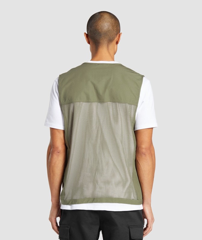 Gymshark Woven Gilet Vest Heren Groen | HATD12958