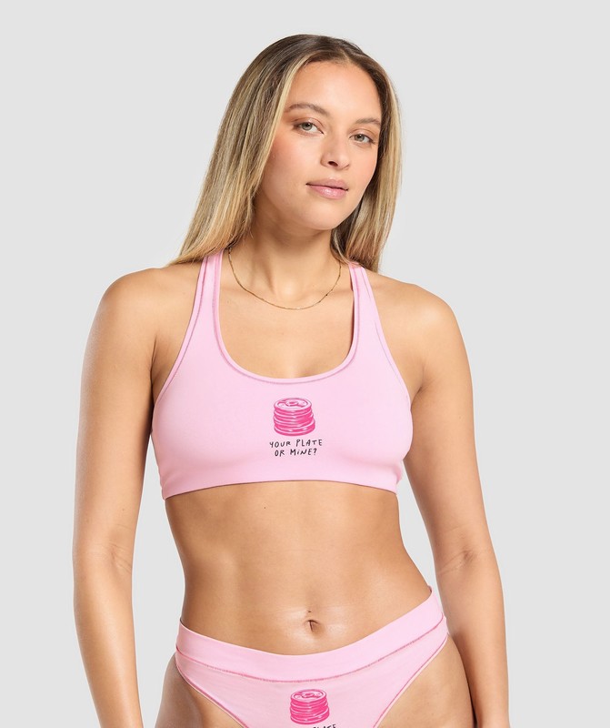 Gymshark Your Plate or Mine Bralette Bralettes Dames Roze | LYDP14205