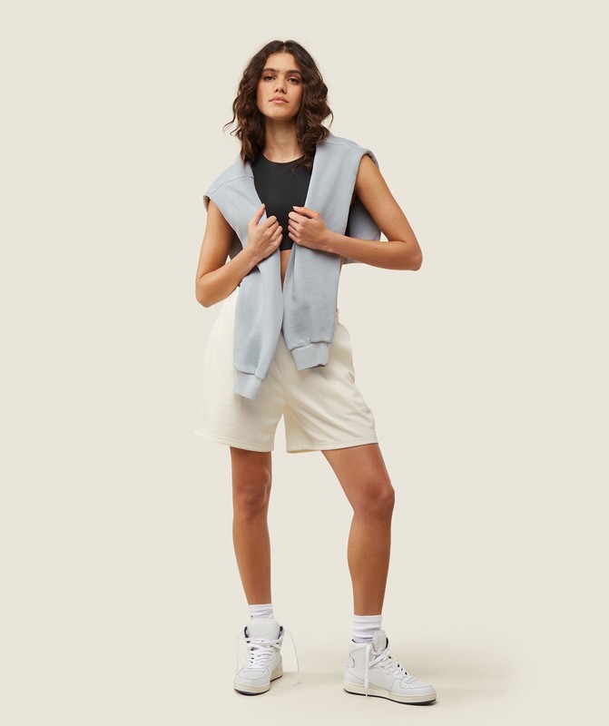 Gymshark everywear Basketball Shorts Korte Broek Dames Wit | RXBJ65807